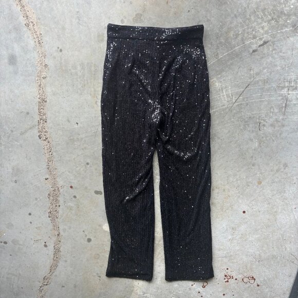 ASOS DESIGN Pants Women's Size 6 Black Straight Leg Trousers Ankle Grazer - Picture 6 of 7